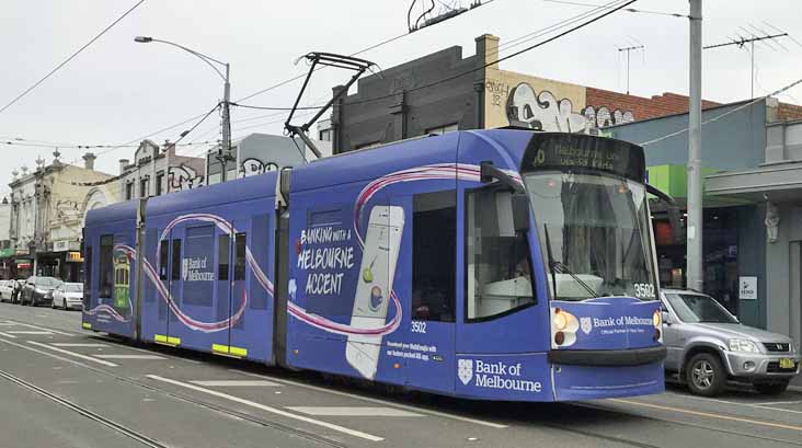 Yarra Trams Combino Bank of Melbourne 3502